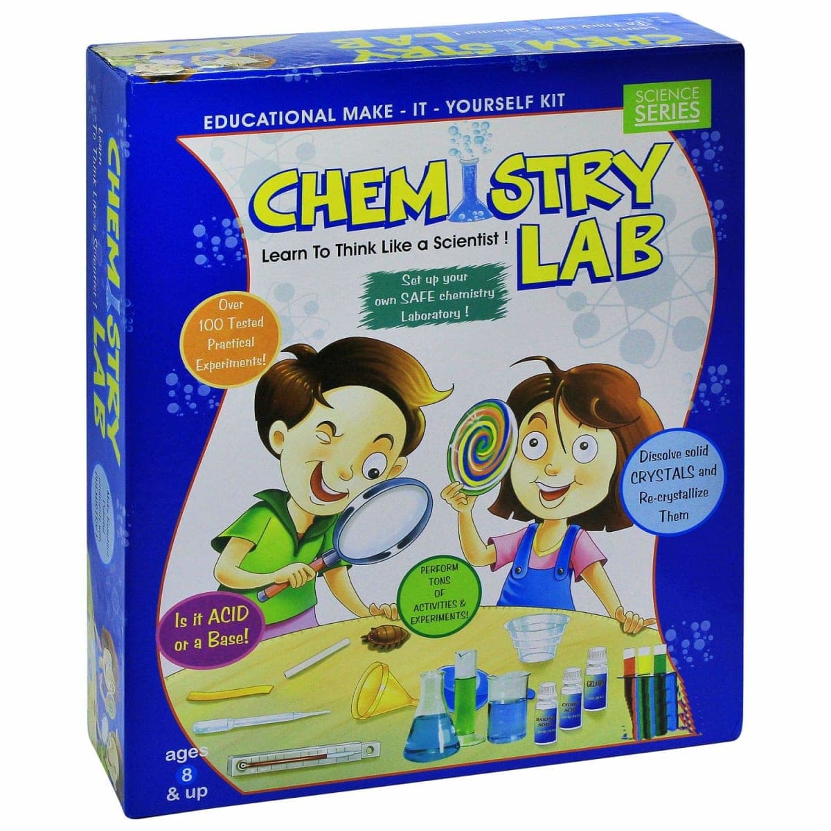 Toy Cloud Chemistry Lab | Learning & Educational DIY | Science Activity Toy Kit with 100 Practical Experiments for Ages 8 Years Above 1